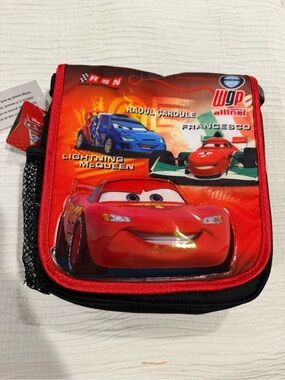 Disney Cars Lightning McQueen Red and Black Kids Lunch Bag